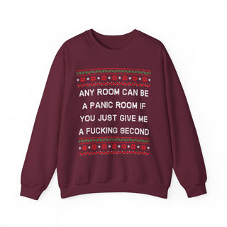 Any Room Can Be A Panic Room- Ugly Sweater