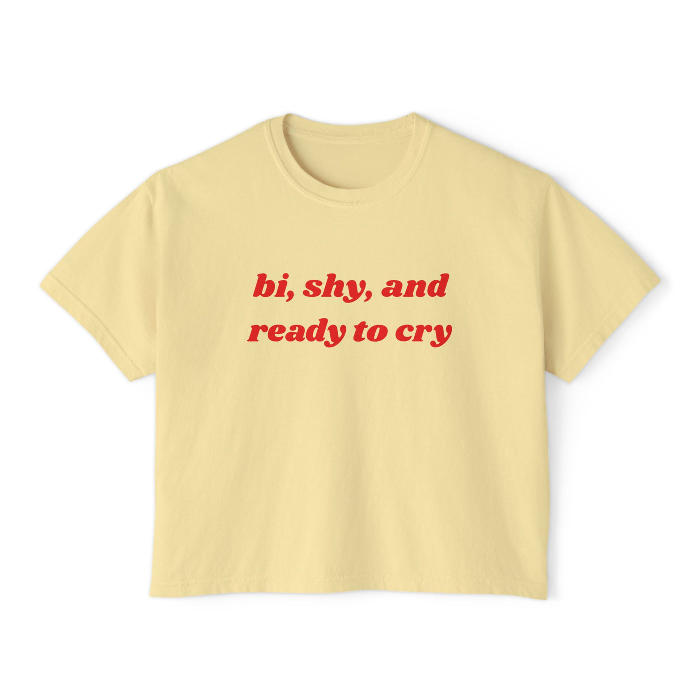 Bi, Shy, And Ready To Cry