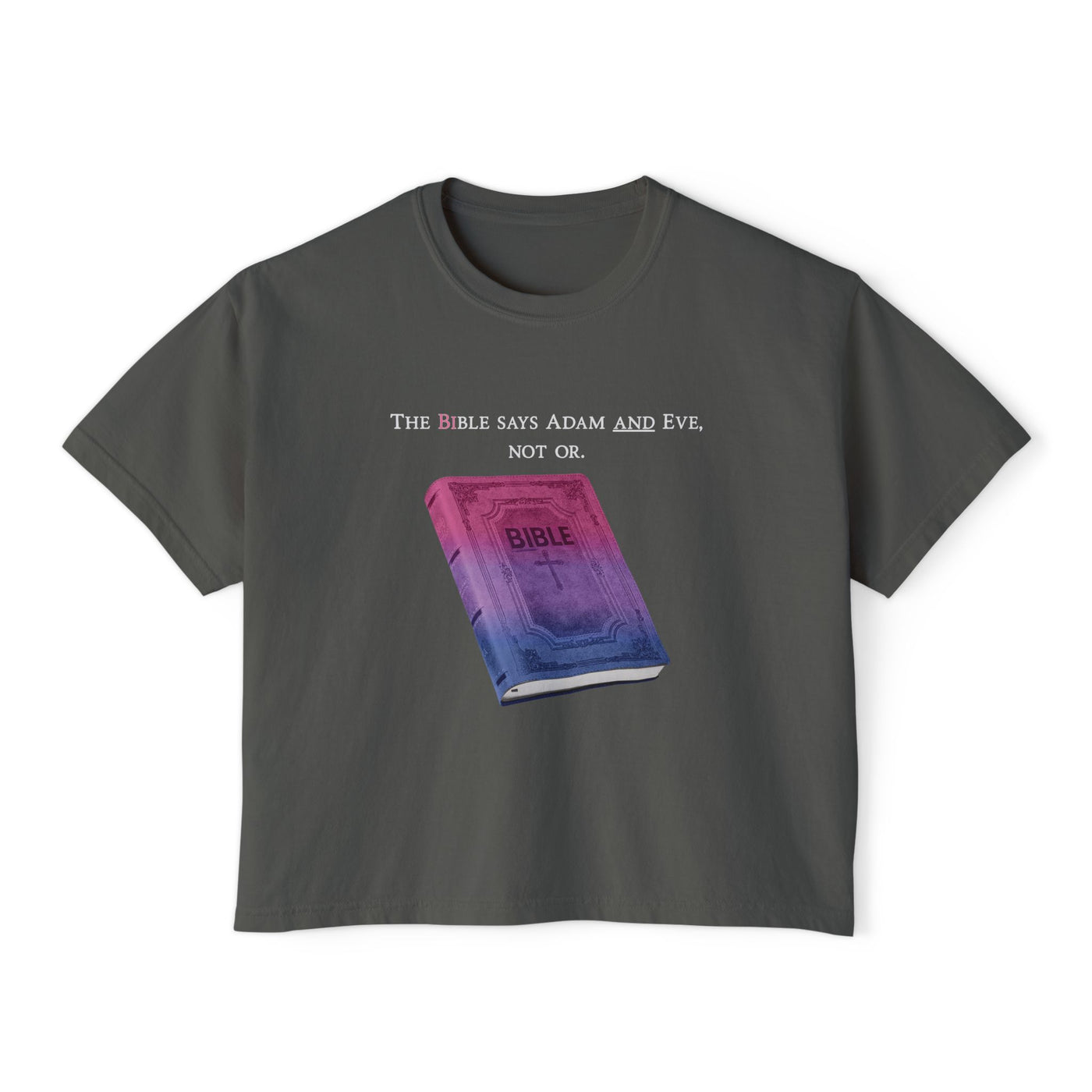 Bible Says Adam And Eve, Not Or