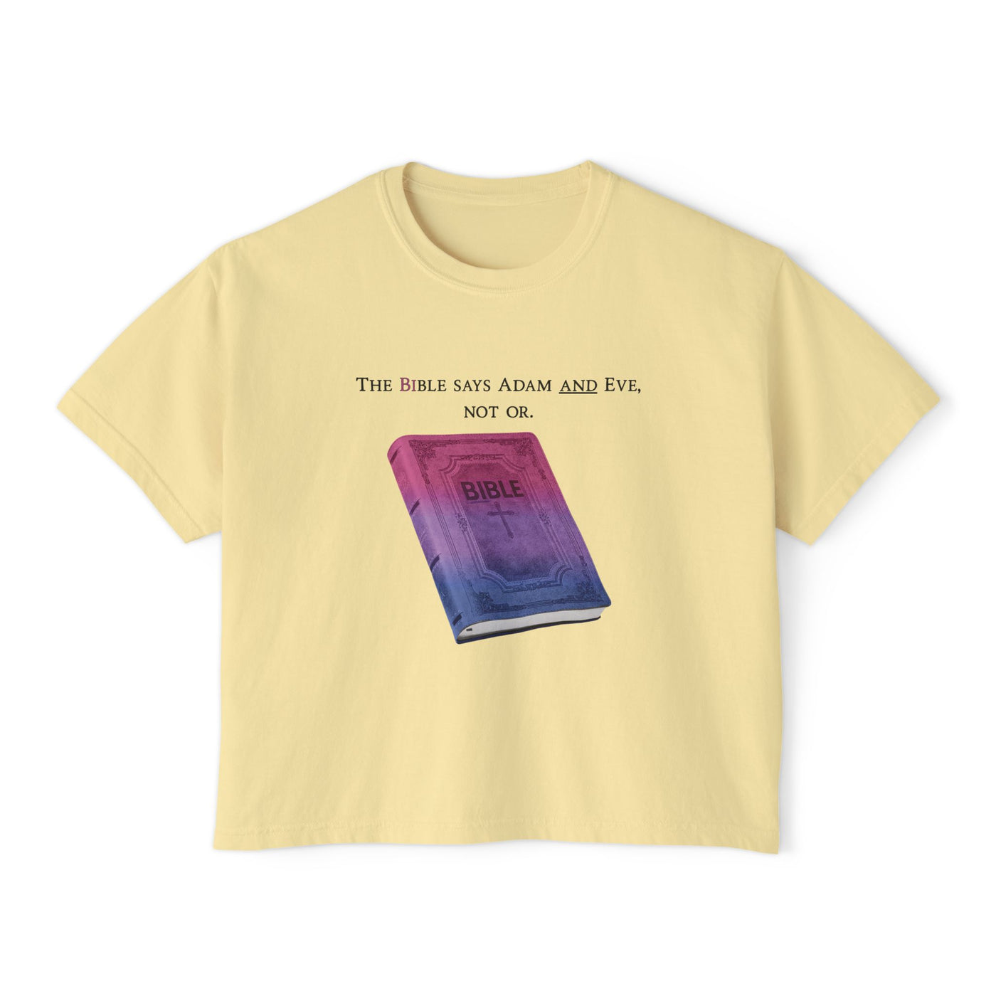 Bible Says Adam And Eve, Not Or