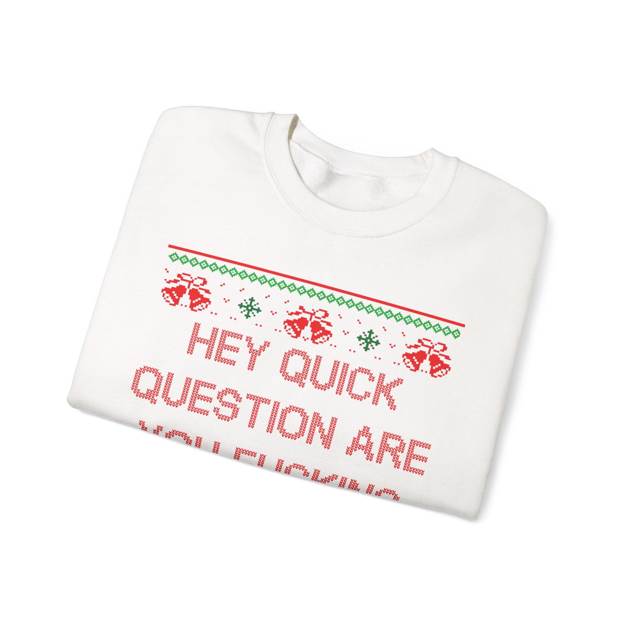 Hey Quick Question Are You Fucking Kidding Me- Ugly Sweater